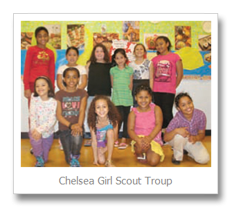 Successful cookie selling in Bellingham Square