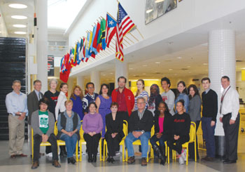 A recent picture of CHS AP Honor Roll students with their instructors. Front Row, left to right: Victor Le, AP Art Teacher Maren Olson, AP Psychology Teacher Emily Moore, Superintendent Mary Bourque, AP English Literature Teacher Michael McCarthy, Maranatha Boyer, Cristal Rodriguez. Back row, left to right: AP Spanish Language and Literature Teacher Antolin Medina, AP Language Composition Teacher Jay Kirby, AP Environmental Science Teacher Catherine Erickson, Connie Beck-Treadway, Amairani Parras, Bryan Guzman, AP Biology Teacher Irene Mahoney, AP Calculus teacher Strephon Treadway, Lejla Skokic, Bahiya Nasuuna, Joseph Arroyo, AP US Government Teacher Cristina Tobar, AP US History Teacher Ilana Ascher, Emrah Fejzic, and Principal Joseph Mullaney.