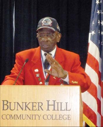 Dr. Cyril Byron Sr. spoke about his experiences during World War II being a Tuskegee Airman and a member of the famed ‘Red Tails’ Squadron.